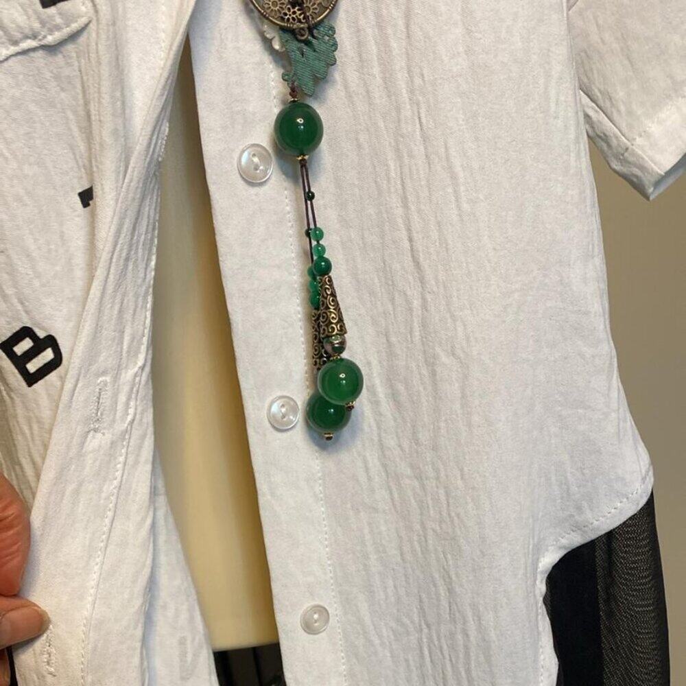 R'e Design Letter Print Loose Shirt Dress - Picture 8 of 10